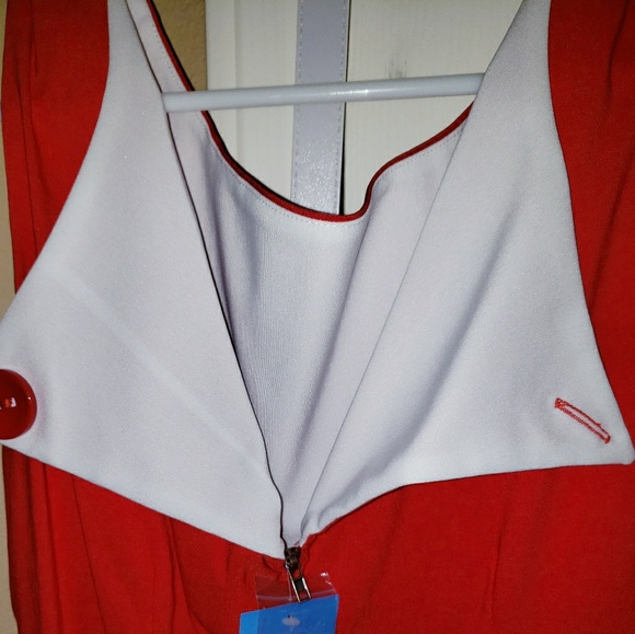 NWT Bettie Page Jazmin wiggle dress sz XL Red - Picture 5 of 7